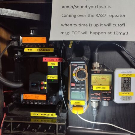 YouTube LIVE video of Retevis RA-87 GMRS two-way mobile radios as a repeater 100% duty cycle test!!